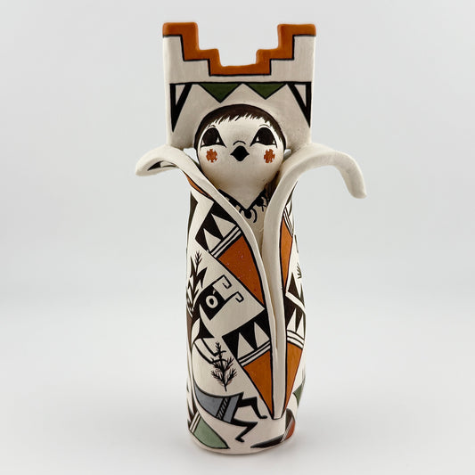 Acoma Pueblo Corn Maiden Pottery Native American Art By Judy Lewis